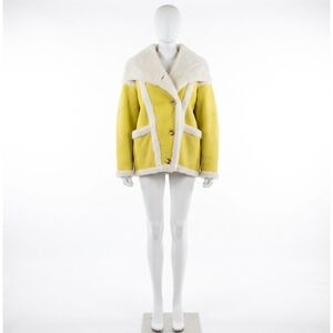 NEW LUSSO BENI velocity jacket in yellow/ white